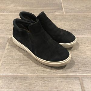 Dr Scholls Leather Suede Black Sneakers